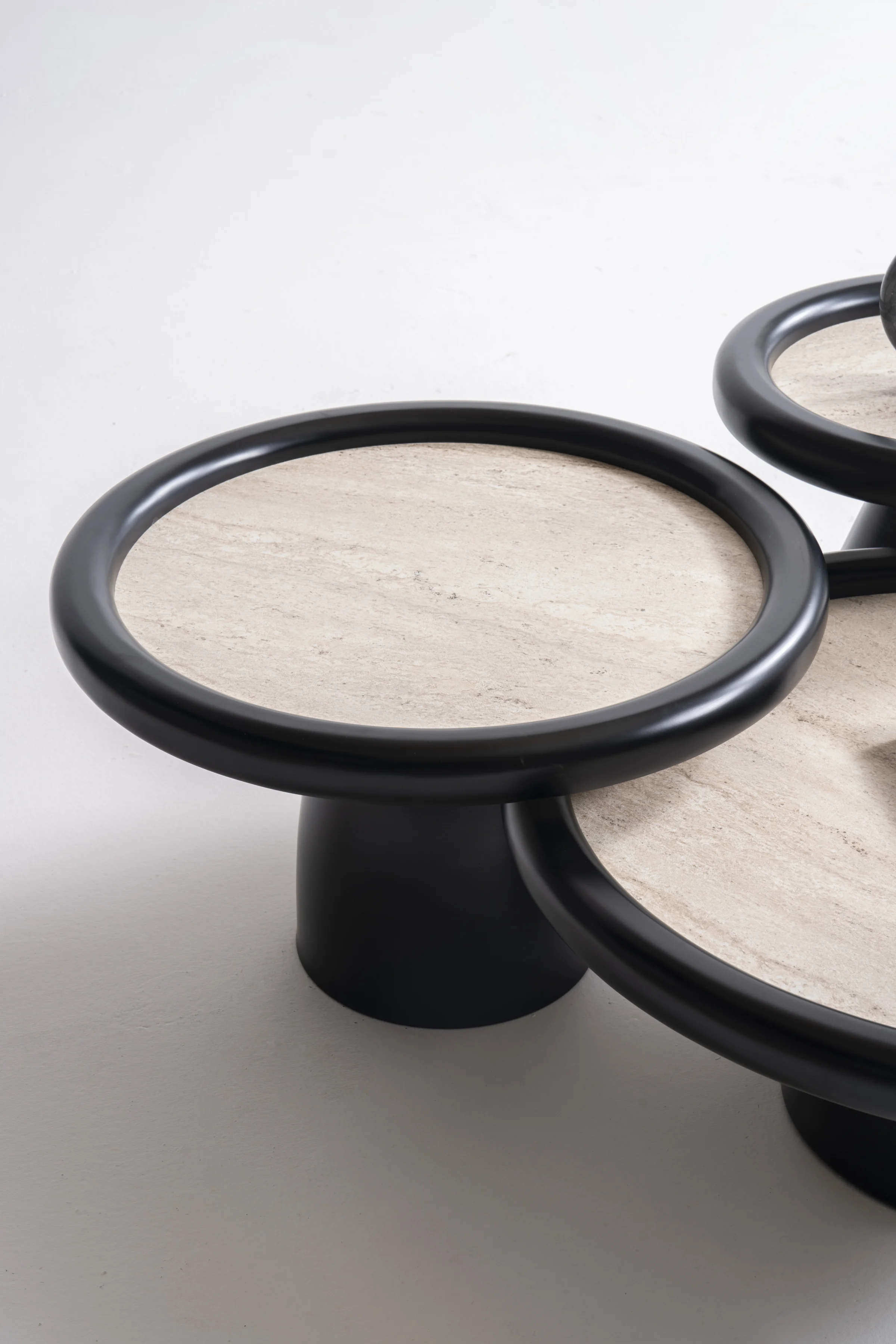 Black Travertine Center Холна Маса