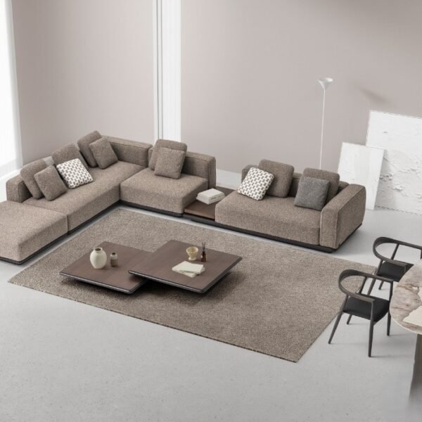 Como Комплект Ъглов Диван, кафе