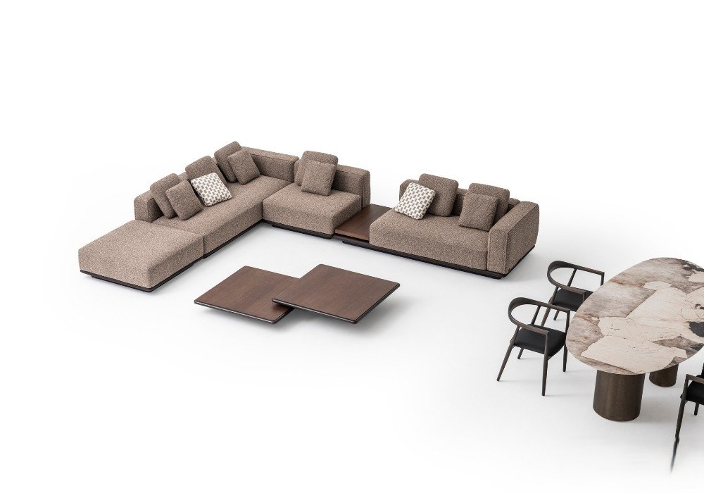 Como Комплект Ъглов Диван, кафе