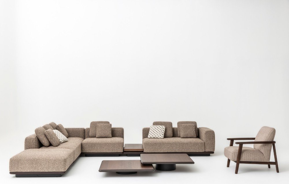 Como Комплект Ъглов Диван, кафе