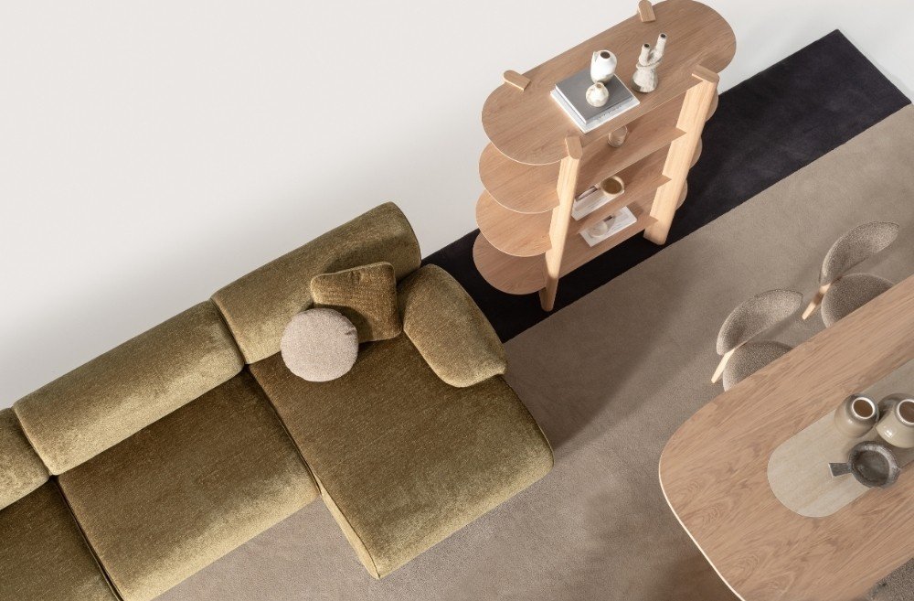 Nature Комплект Ъглов Диван, Зелен